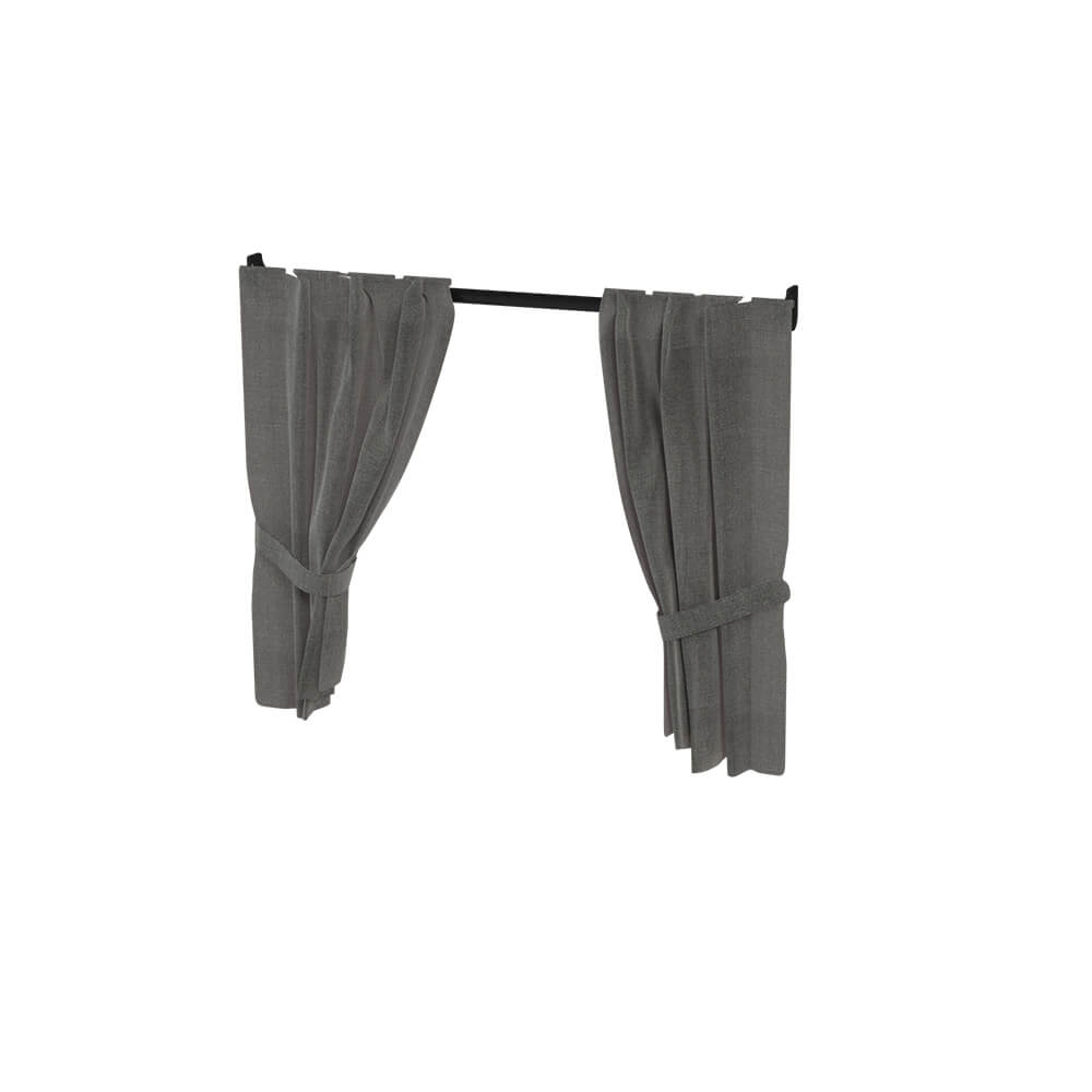 Maya Nook 24 Drapes Drape Pole Charcoal Grey Maya Nook