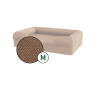 Bolster cat bed cover only - medium - mocha brown
