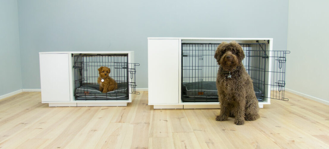 The Omlet Fido Nook is available in two sizes, so you can choose the one that fits your puppy perfectly