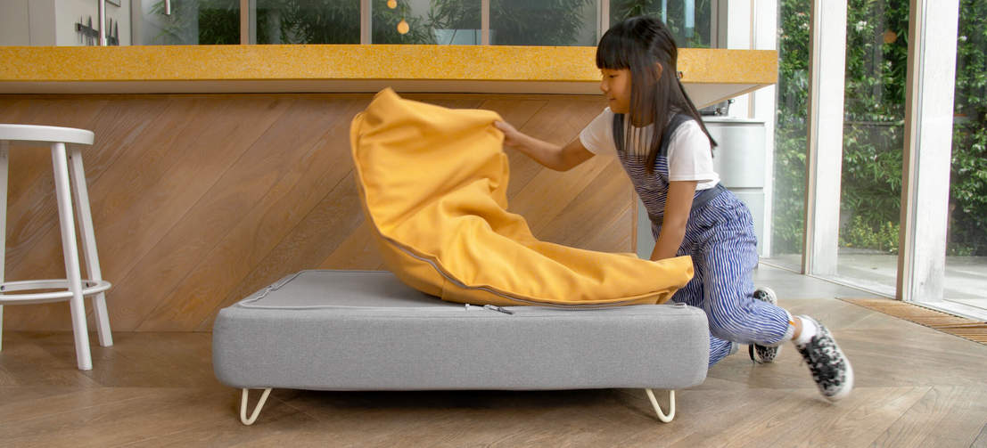 The Topology toppers can easily be removed and washed whenever needed, keeping your dog’s bed more hygienic than ever.