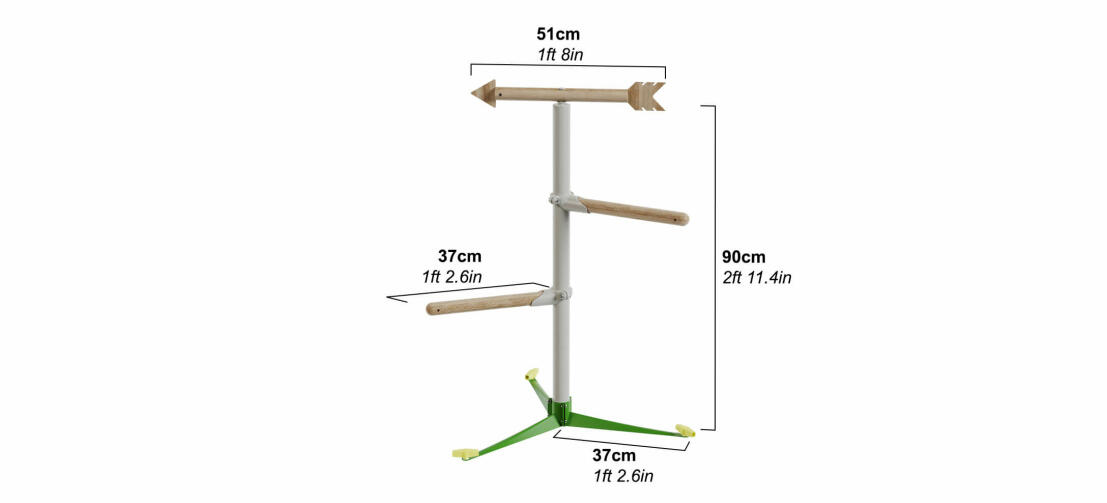 Freerange chicken perch system dimensions