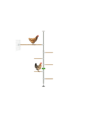 Poletree chicken pole perch system for chicken run - the hendurance kit