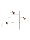 The ultimegg kit for Poletree customisable perch tree