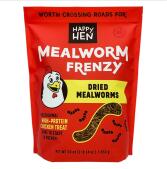 Dried mealworm chicken treat