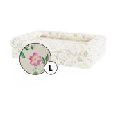 Bolster dog bed cover only large - morning meadow