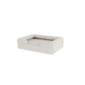 Bolster bed meringue white