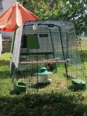 Eglu Cube with 3 meter outlet