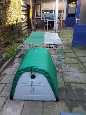 An Eglu Go with a cover over the top