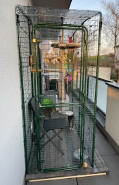 Balcony outlet - 2.7m, customized; with Maya tree