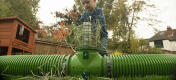 Child playing with Zippi tunnel