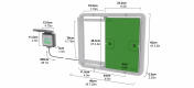 Automatic chicken coop door opener dimensions