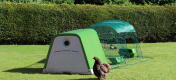 Thanks to it's twin wall insulation the Eglu Go chicken coop keeps your hens cool in the summer and warm in the winter