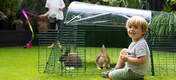 With a Eglu Go hutch and run, you and your rabbits can spend time together in the garden