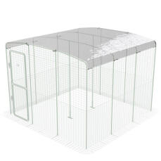 Clear chicken run cover for walk in run 3x3