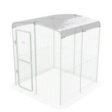 Clear chicken run cover for walk in run 2x2