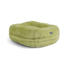 Soft Maya donut cat bed green
