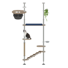 Freestyle indoor floor to ceiling cat tree the explorer