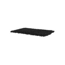 Medium charcoal grey microfibre Topology topper for memory foam dog bed