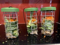 Three treat Caddis with lots of vegetables inside
