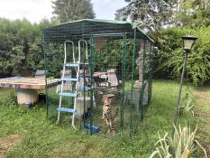 Omlet catio in the garden