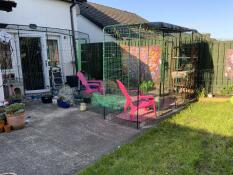 2 balcony runs combined with tunnel with left over panels 