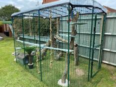 A few additions to the Omlet catio and its another place for them to hide!. 