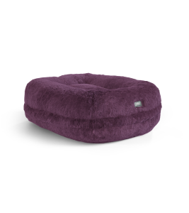 Maya Donut Elevated Cat Bed - Fig Purple