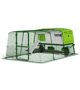 Eglu Pro with 9ft Run Package and Wheels - with Free Autodoor + Coop Light - Green