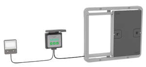 Automatic Chicken Coop Door with Coop Light - Grey