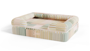 Memory Foam Bolster Dog Bed Small - Pawsteps Natural
