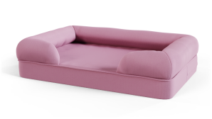 Memory Foam Bolster Dog Bed - Medium - Lavender Lilac