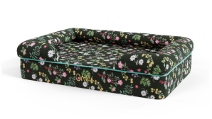 Memory Foam Bolster Dog Bed Large - Midnight Meadow