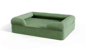 Memory Foam Bolster Dog Bed - Small - Sage Green