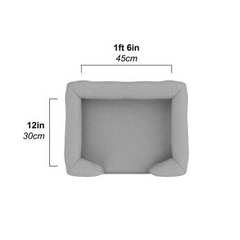 Omlet Bolster Small Dog Bed Dimensions US