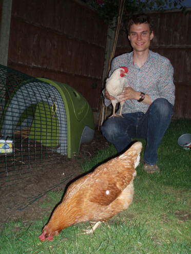 Gary was a sceptic but now loves keeping pet hens, even though they make a mess in his garden!