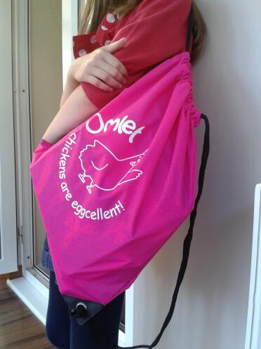 pink school bag