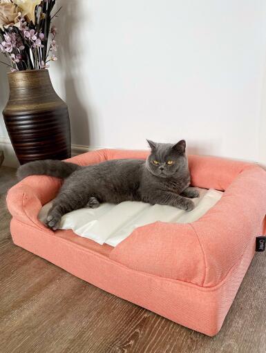 Omlet Cooling Mat for Cats Large - Grey and Cream