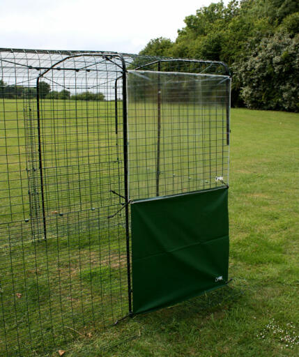 A wind cover for your chicken run.