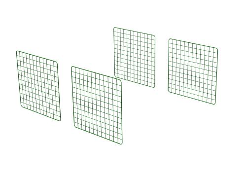 Zippi rabbit run extension panels - single height - pack of 4