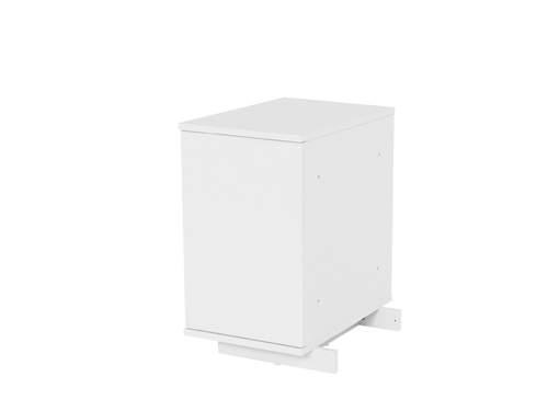 Fido Studio 24 white dog crate wardrobe shut