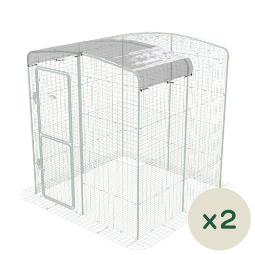 Walk in run 2x clear covers 6ft