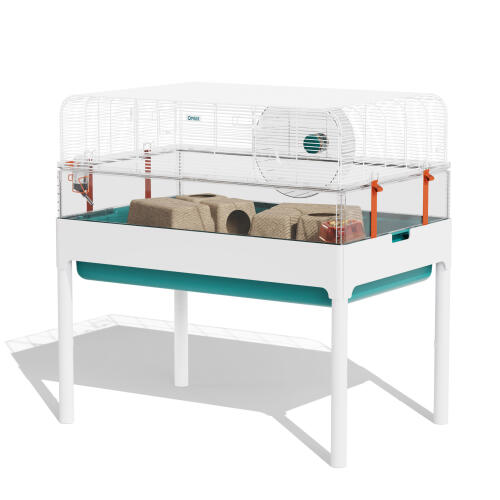 Hamster habitat home with frame