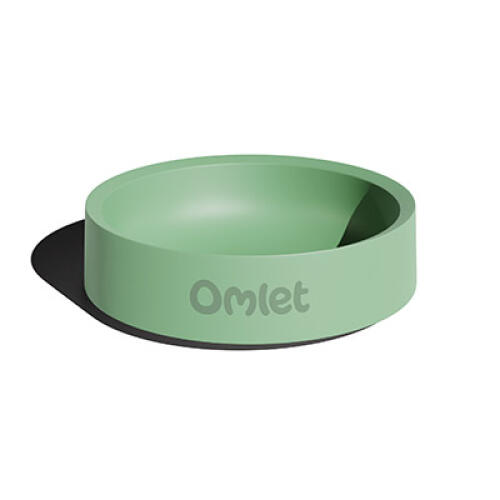 Small dog bowl sage green designed by Omlet