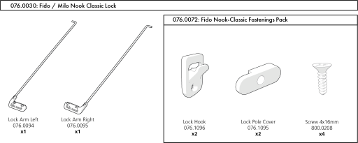 Omlet Nook Classic lock