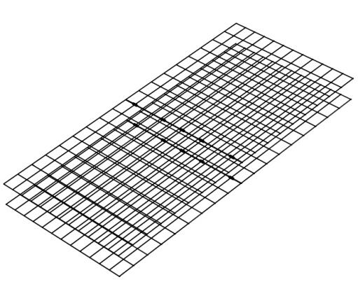 A diagram of underfloor mesh