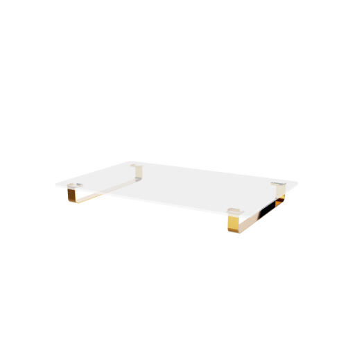 Omlet dog bed frame with Gold metal rail feet