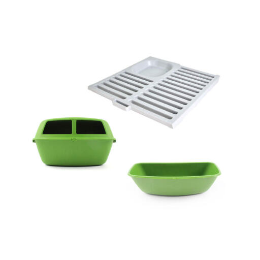 The accessories of an Eglu Go converter bundle from rabbits to chickens