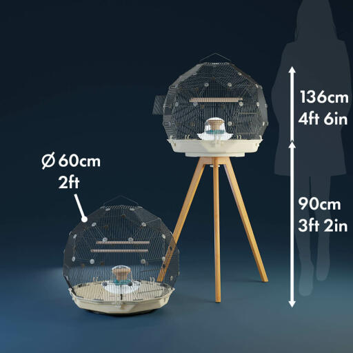 Omlet Geo Bird Cage Stand Full Height
