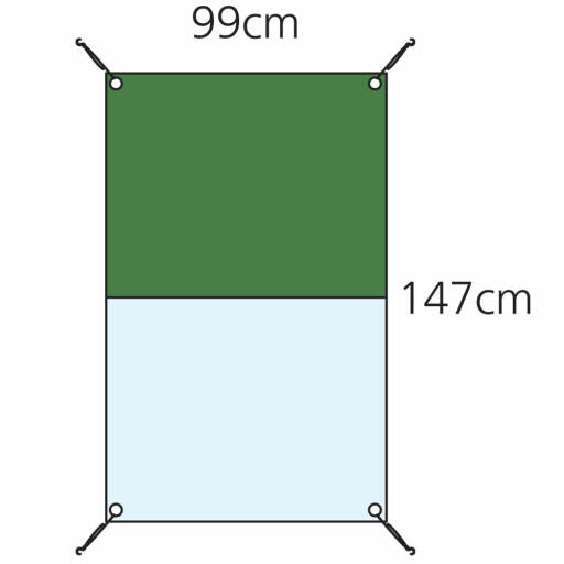 Dimensions for the Eglu Go and Classic combi extension cover