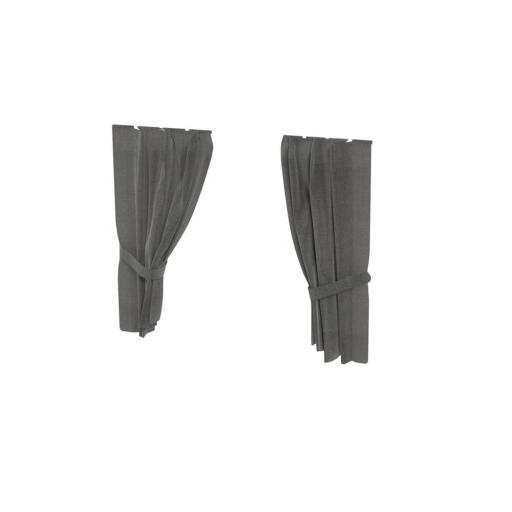Maya Nook 24 curtains - charcoal grey